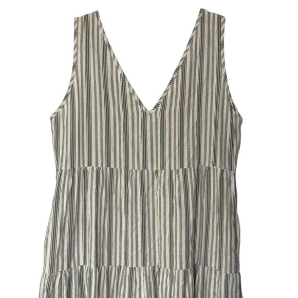 Cozy Co. Striped Maxi Dress Sz Small Sleeveless Cotton Blend Pockets Beachy Boho - Picture 5 of 14